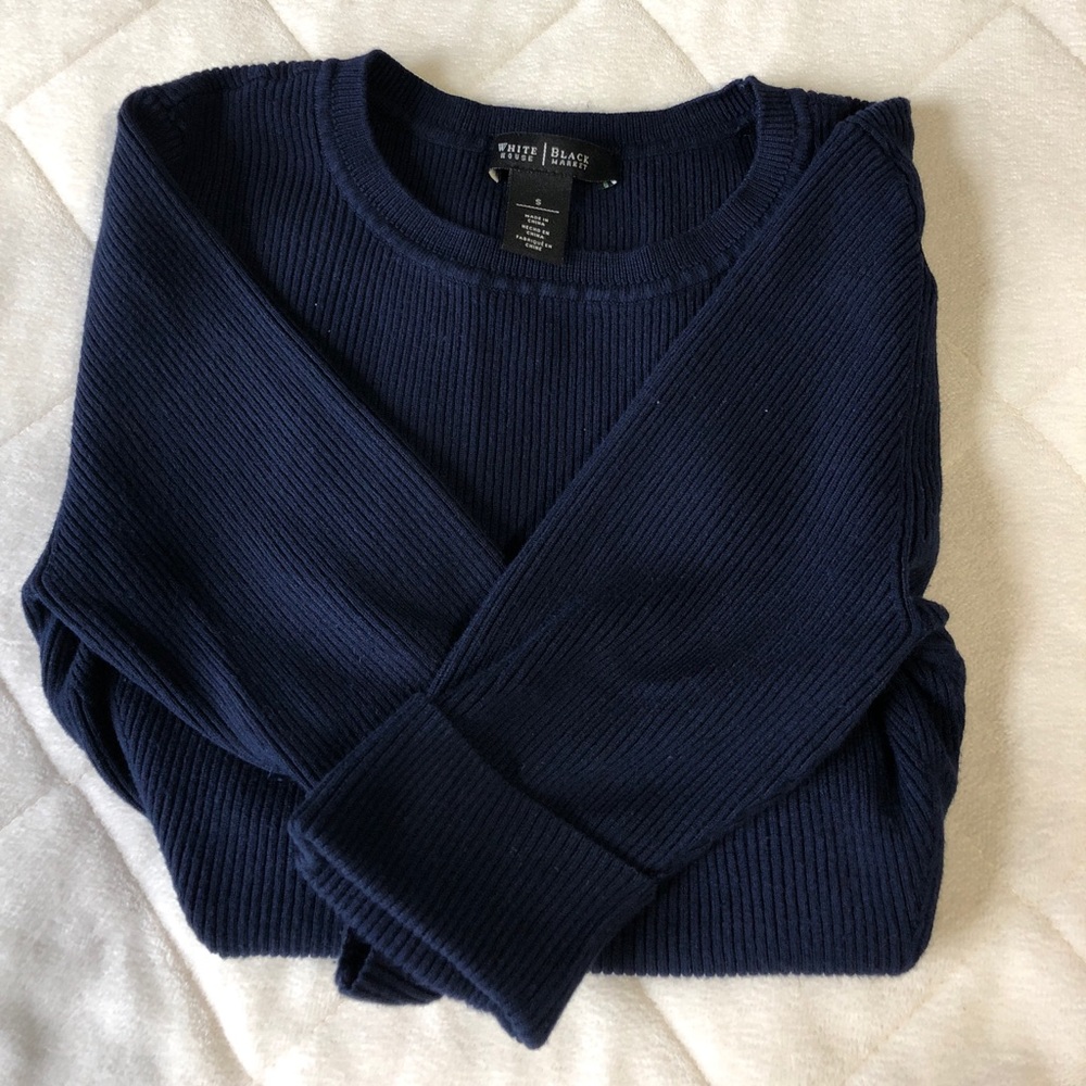 WHBM Navy sweater